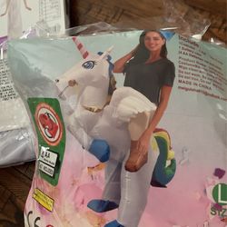 Unicorn Blow Up Adult Size Lg