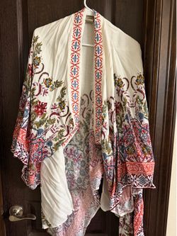 Boho embroidered Kimono