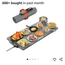 Food Warming Mat, (XXL 35”x16”) Electric Warming Trays for Buffets Party, Fast Full-Surface Heating Mat for Food with 19 Level Adjustable Temperature 