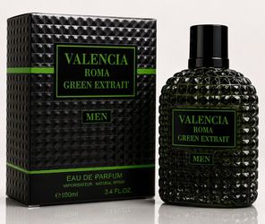 Valencia Roma Green Extrait Eau de Parfum Spray for Men, 3.4 fl oz