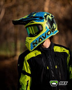 HAX Havoc Motorcycle Helmet Cyan - New - S/M/L/XL/XXL