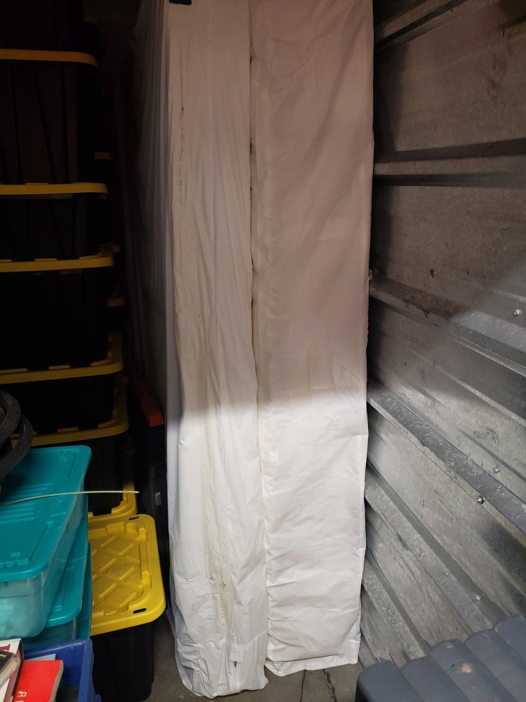 Like New Queen Mattress, Box Spring and Metal Bed Frame