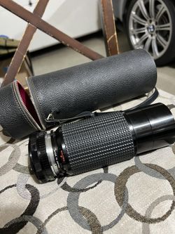Albinar Adg 75-300mm 1:5.6 Macro Zoom Lens No. K(contact info removed) W/ Leather