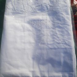 Tablecloth White White 12 Napkins New 