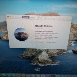 2012 Apple MacBook Air 13.3" i5 1.80GHz 4GB RAM 256GB SSD Webcam WiFi Bluetooth macOS Catalina