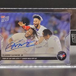 On-Card Auto # to 99 Vladimir Guerrero Jr. 2022 MLB TOPPS NOW Card 354A