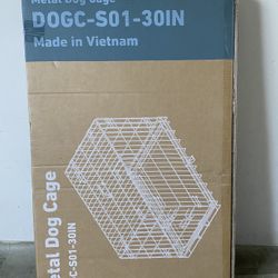 BNIB 30 inch Black Wire Dog Cage Pet Crate
