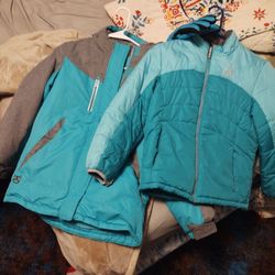 Girls Gerry Coat Gloves And Hat Size 11/12