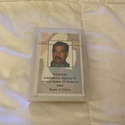 2003 Saddam Hussein Iraq Most Wanted NOS Playing Cards USA Intelligence Agency