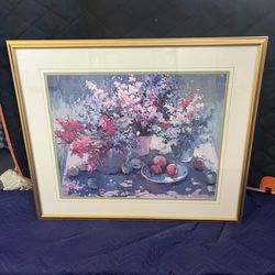 Gold framed print - 32 1/2 x 38