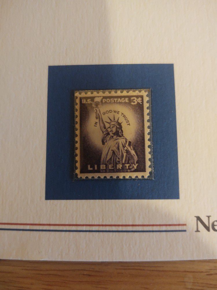 Statue Of Liberty Stamp Issued In 1954