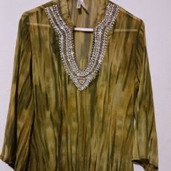 California Breeze Sheer Swimsuit Cover-up Size L