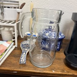 Antique Glass Pitcher