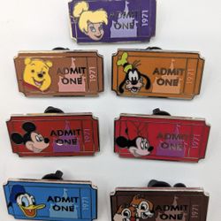 Admit One Admission Ticket LIMITED RELEASE Disney Trading Pins