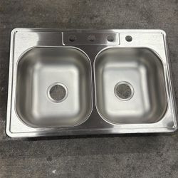 Stainless Steel Kit Sink 22 Gauge 4 Hole 