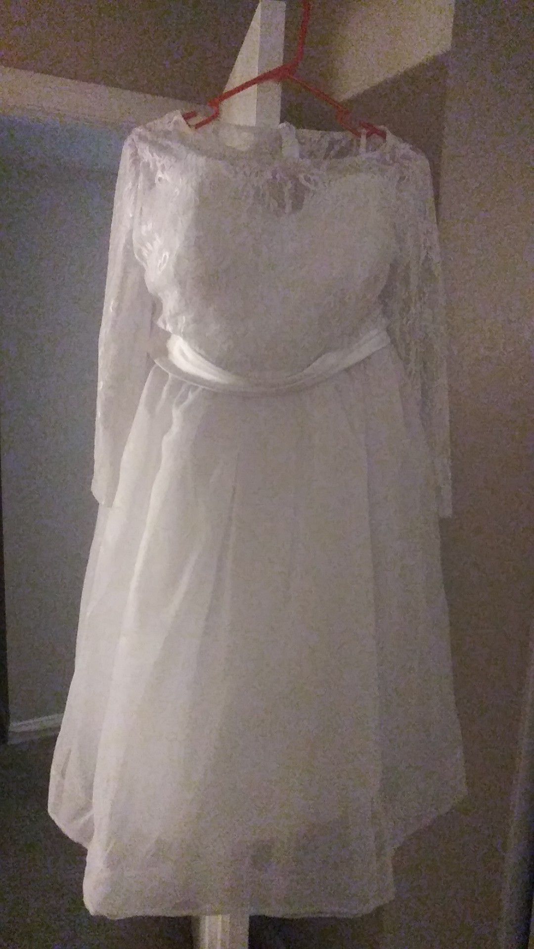 Bridess wedding tea length dress