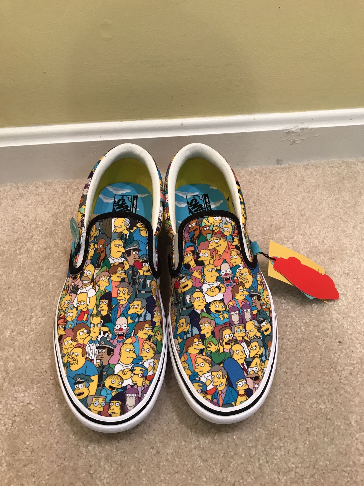 Vans x Simpsons Comfy Cush Slip On - Size 9.5 BRAND NEW