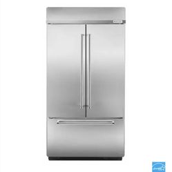 New In Box 42” Kitchen Aid Built In Refrigerator French Door In Stainless Steel 
