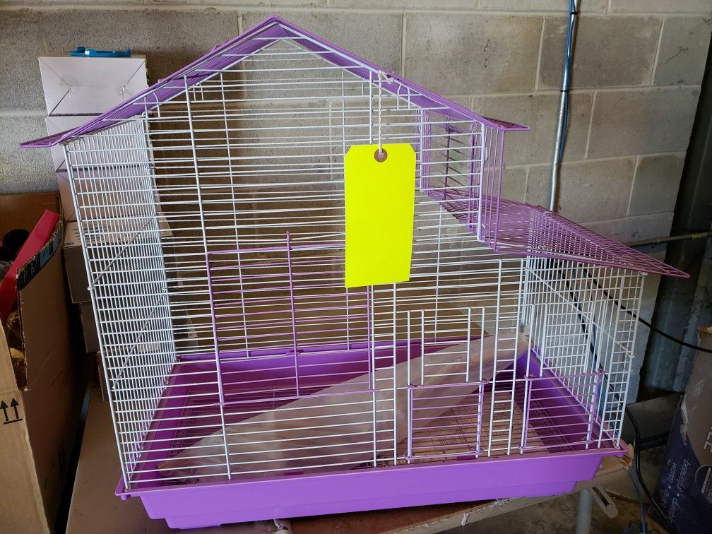Prevue cockatiel house style bird cage - purple