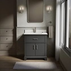 Brand New_In Box_Costco 30inch Kohler Chulton Bathroom Vanity with Sink and Quartz Top_40% Off