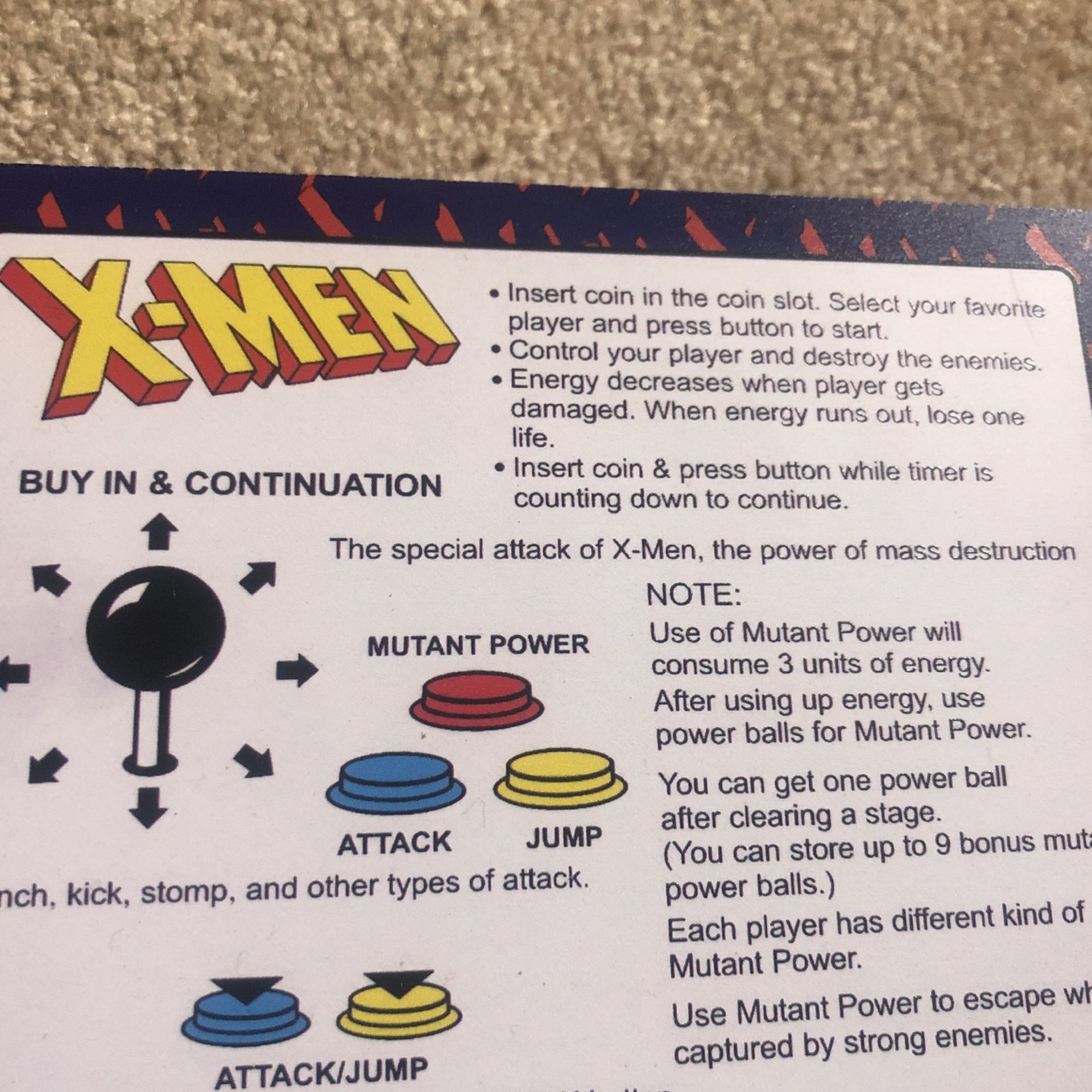 1up Arcade X-men Joysticks And Encoder 