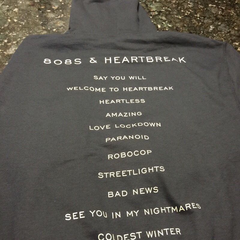 RARE Kanye west 808s heartbreak LARGE hoodie