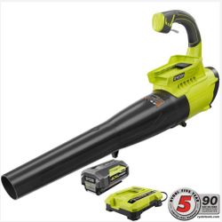 RYOBI 155 MPH 300 CFM 40-Volt Lithium-Ion Cordless Jet Fan Blower - 2.6 Ah Battery and Charger Included