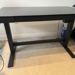 Adjustable Height Desk, Black