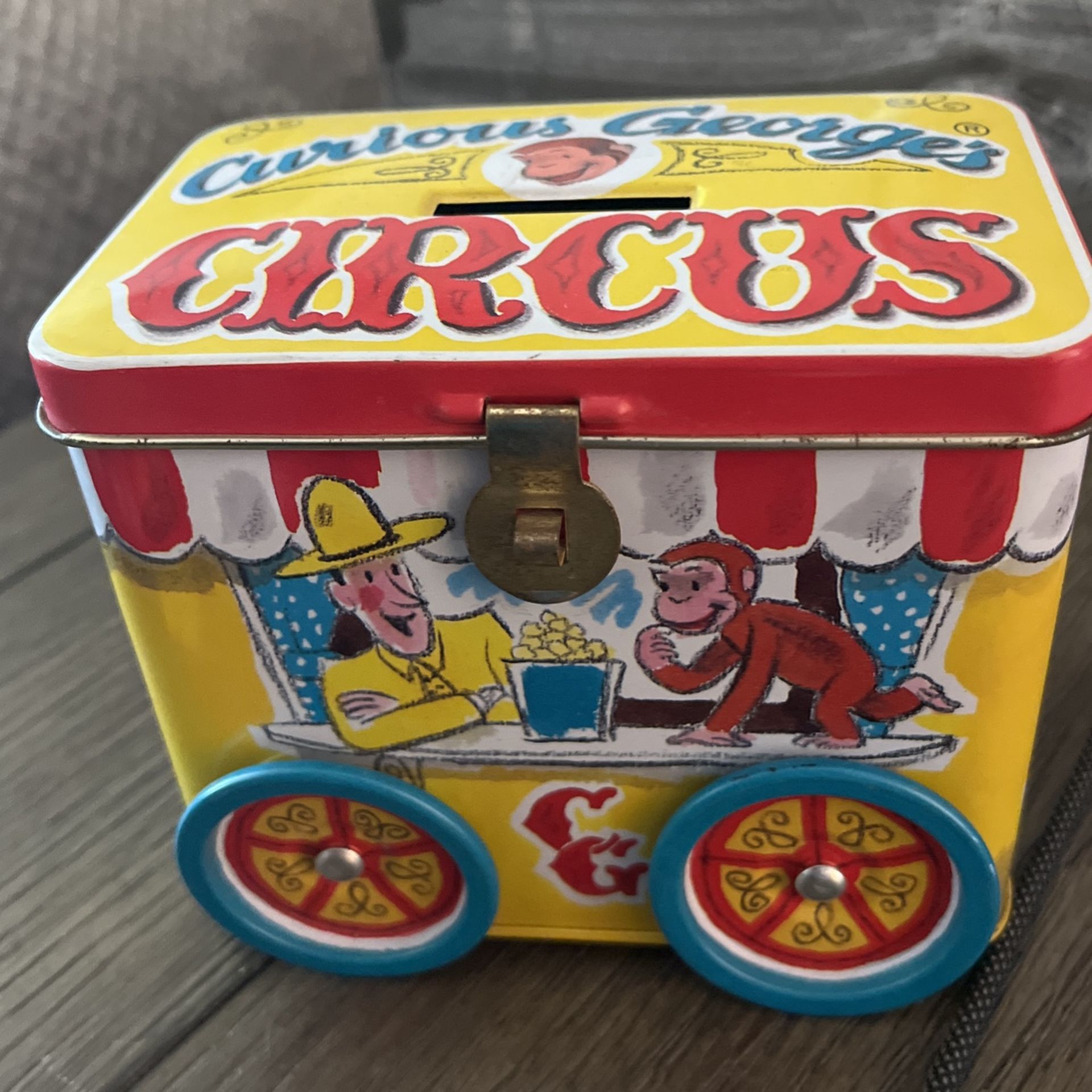 Curious, George Metal Piggy Bank