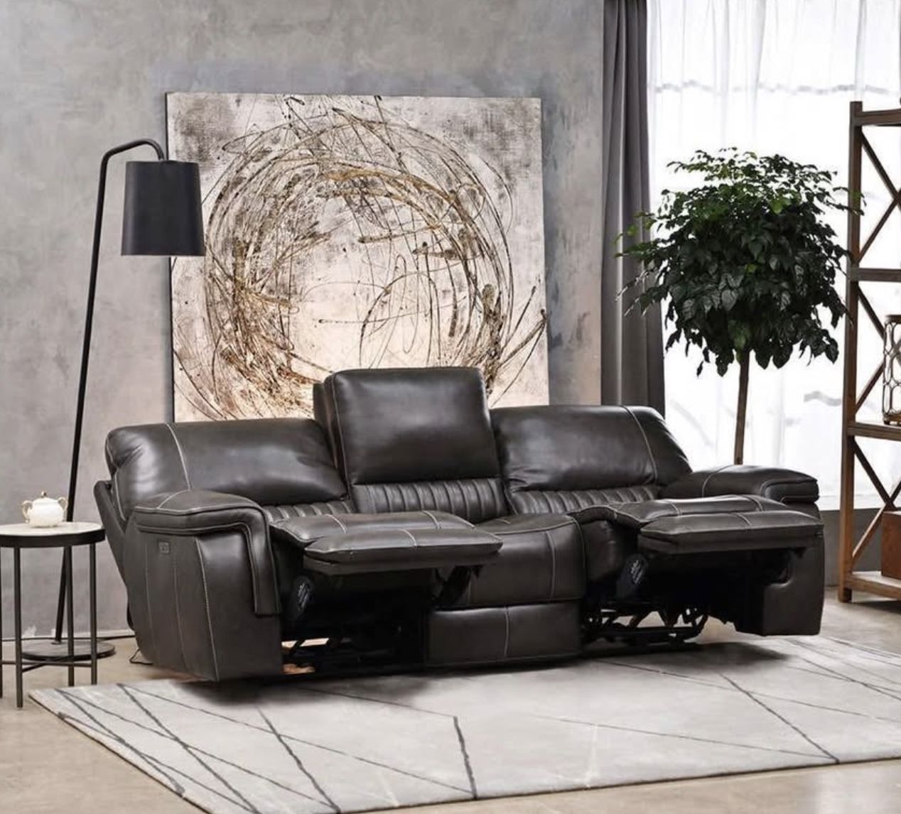 NEW Williamton leather power reclining sofa