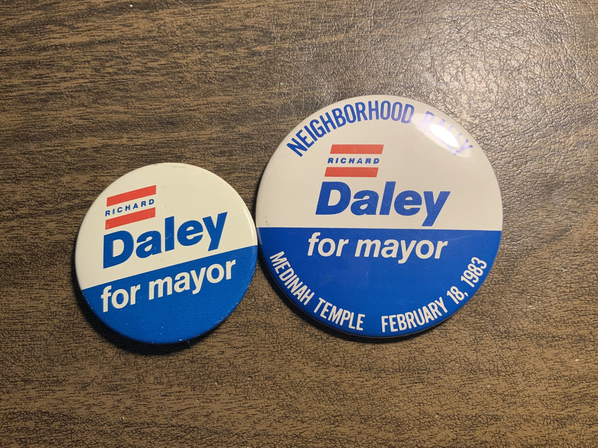 Mayor Daley Campaign Buttons