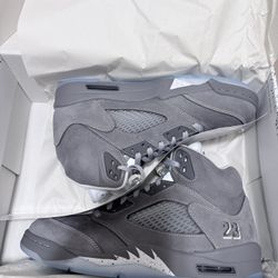 Jordan 5 Wolf Grey DS New Size 10.5 Men From SNKRS EA With Proof Of Purchased!