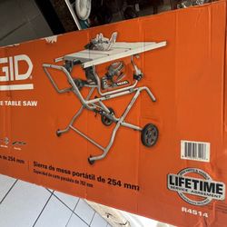 RIDGID 15 Amp 10 in. Portable Corded Pro Jobsite Table Saw with Stand New