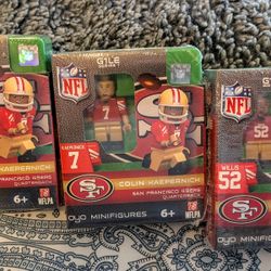 Oyo (Lego style) Minifigure Lot San Francisco 49ers  Colin Kaepernick Patrick Willis