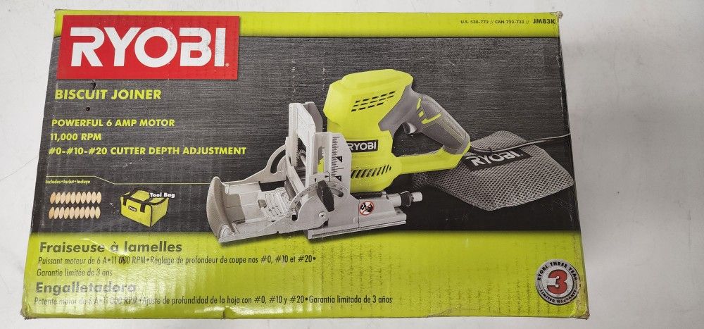 RYOBI BISCUIT JOINER KIT BRAND NEW