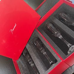Baccarat Champagne Flute, 2 Sets of 2