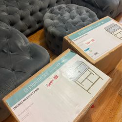 INGRID NIGHTSTAND Brushed Gold Finish