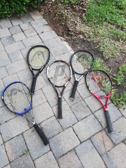 Tennis Rackets various names