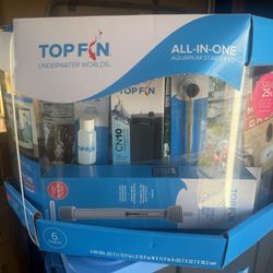 Top Fin Corner Tank Aquarium Starter Kit - 6 Gallon