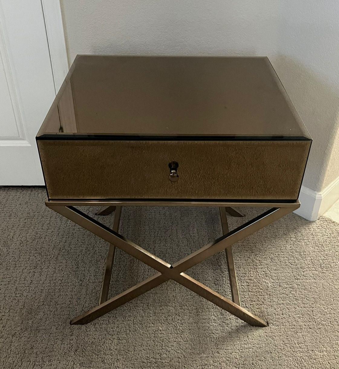 Mirrored Nightstand/End Table