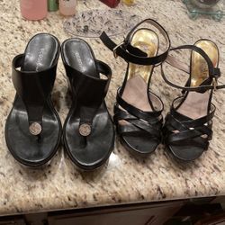 Like New Black Mk & BCBG High Heels 