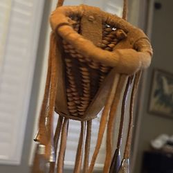 Vintage Miniature Apache Indian Woven Burden Basket 2.1/2" x 2.1/2"