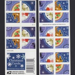 1000 CHRISTMAS CAROLS US FOREVER Stamps