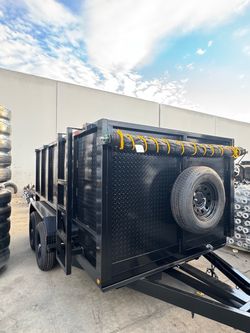 Dump Trailer Black 12x8x4