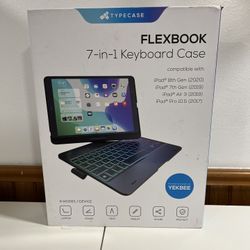 Typecase Flexbook Touch 7-in-1 Keyboard Case Compatible W Ipad 7,8,Air3,Pro 10.5