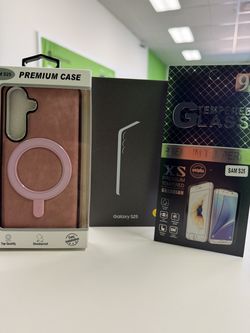 Samsung Galaxy S25 bundled w/ case & glass