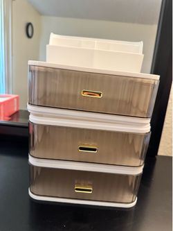 Small plastic vanity