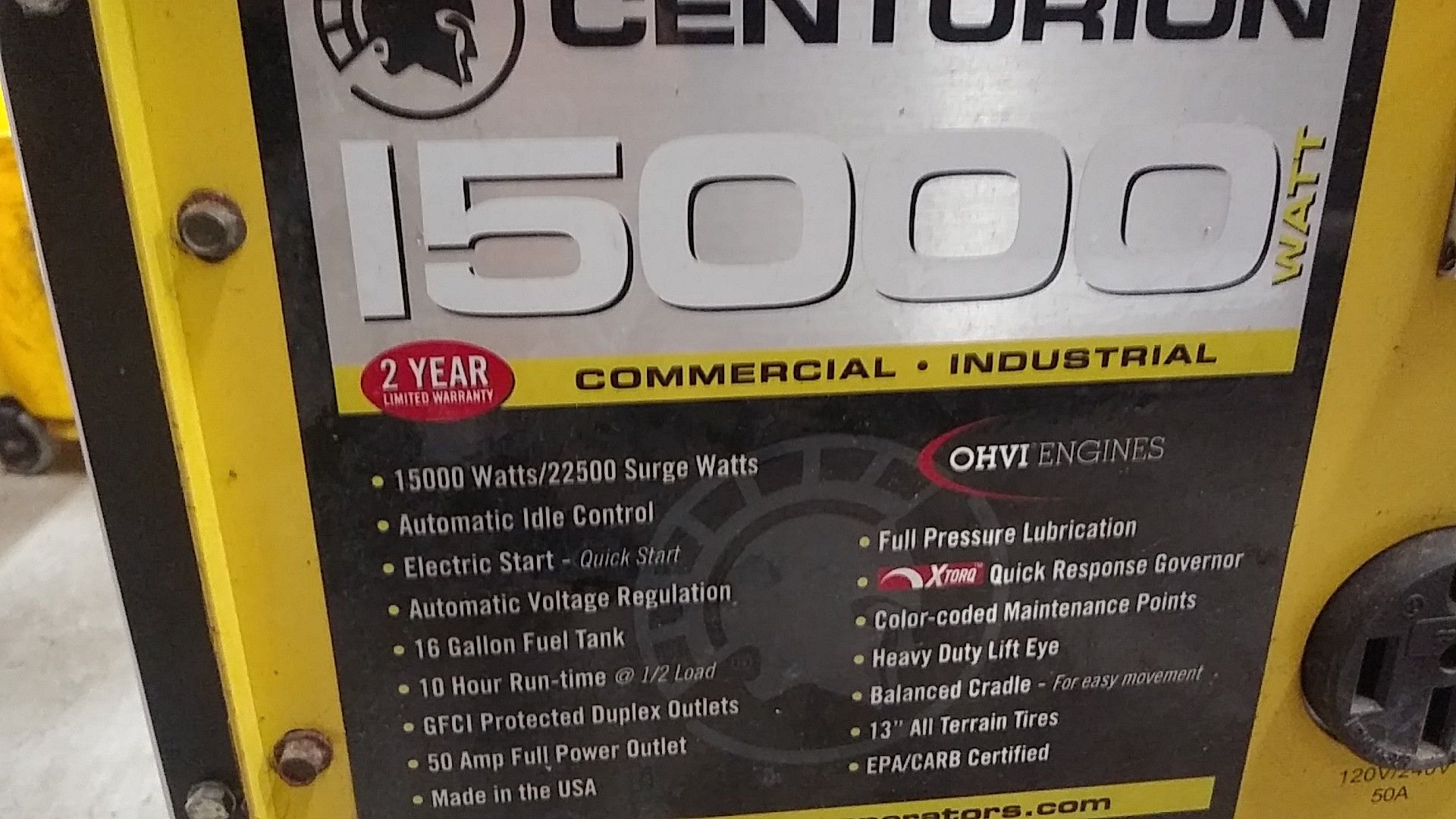 Centurion 15,000 watt generator for Sale in Mill Creek, WA OfferUp