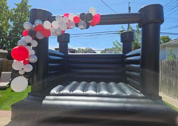 Black Inflatable Bounce House 12x12