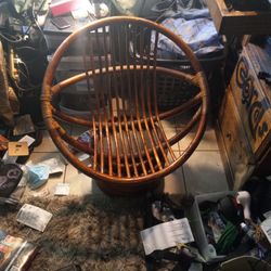 Chair But It Just Needs The Cushion And Pillow It Spines Back And Forth It Also Rocks Back And Forth 